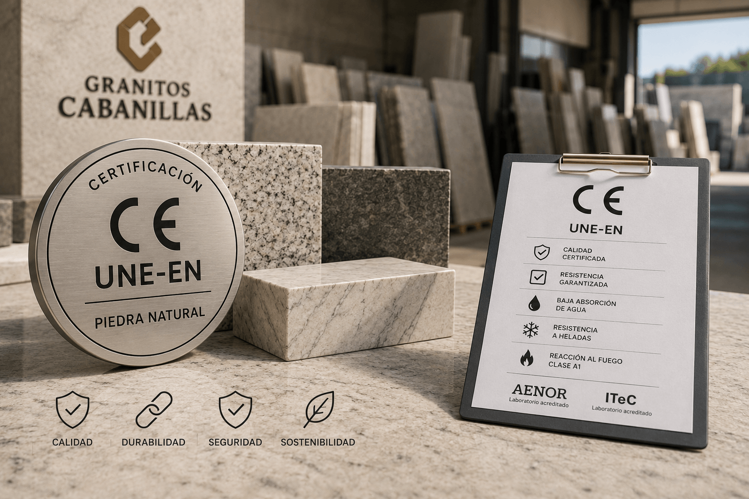certificaciones UNE EN en piedra natural