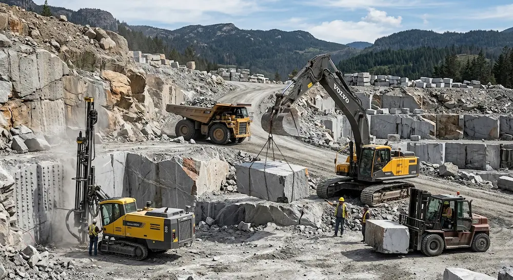 Proceso de Extracción en Canteras de Granito: Guía Completa 2026